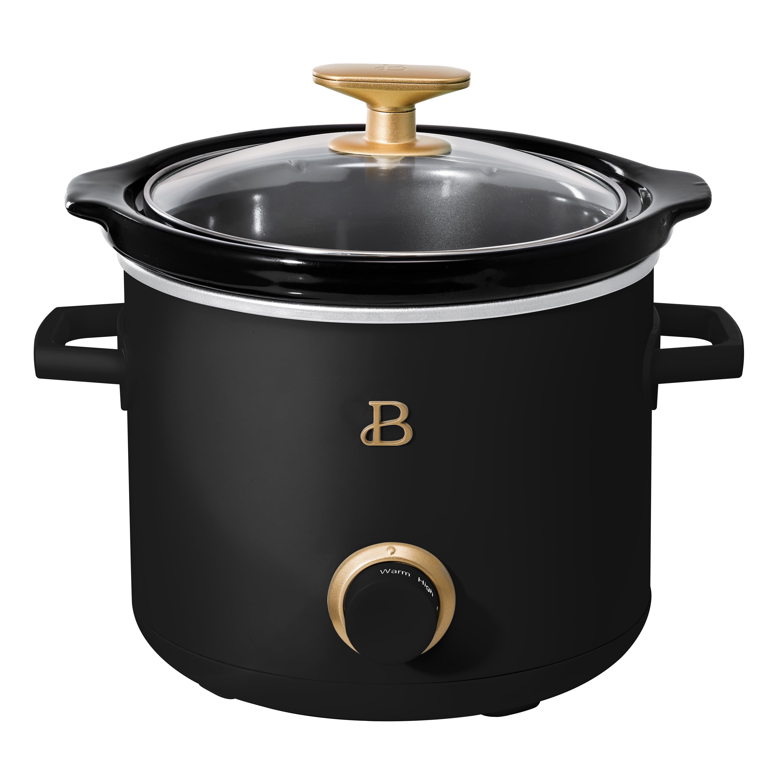 Kitchen Cocker Beautiful 2 Qt Manual Slow Cooker, Black Sesame by Drew Barrymore ...