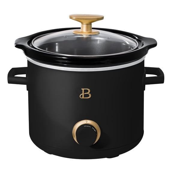 Beautiful 2 Qt Manual Slow Cooker, Black Sesame by Drew Barrymore