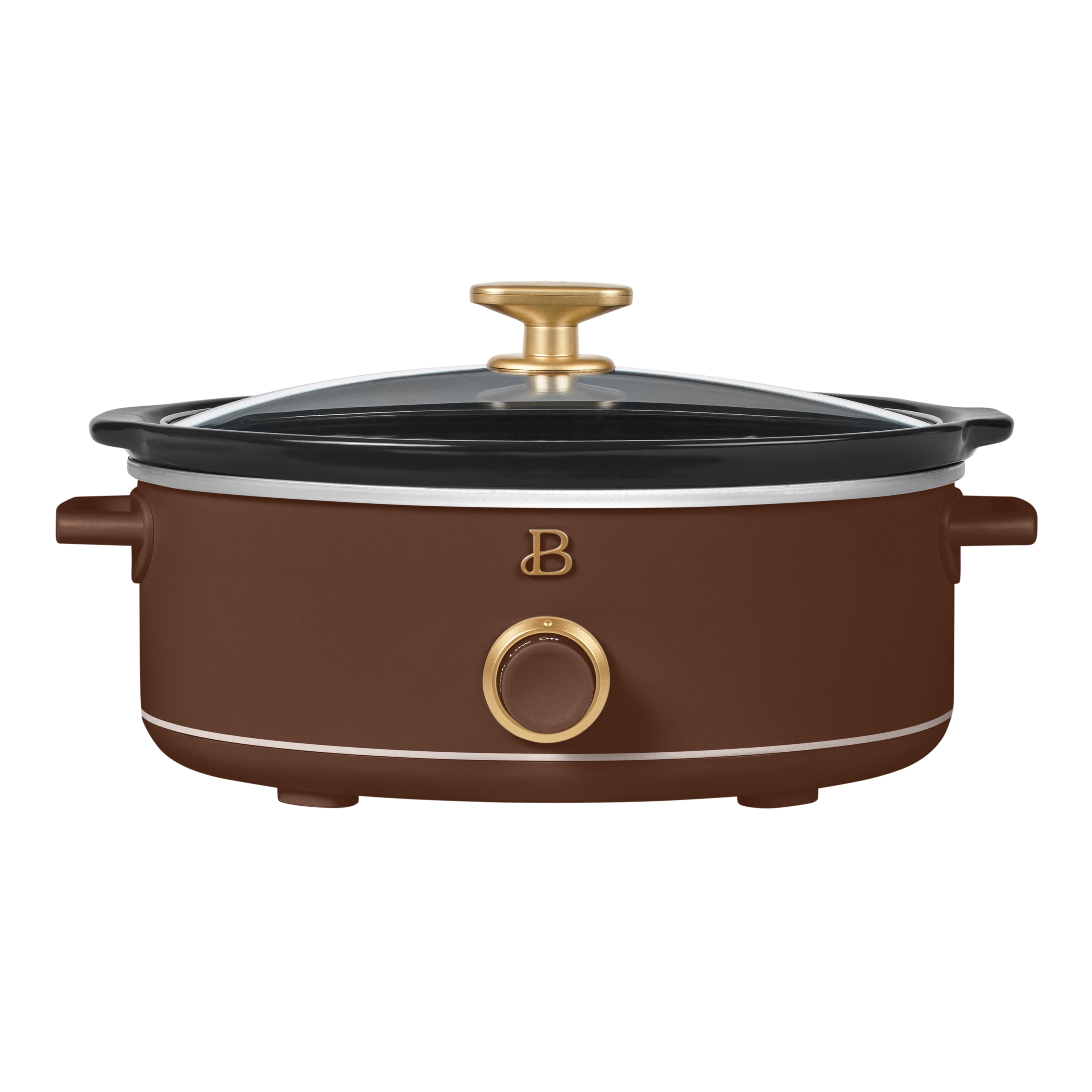 Beautiful 2.5 Qt Dip and Serve Manual Slow Cooker, Chocolate by Drew Barrymore - Walmart.com