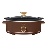 Beautiful 2.5 Qt Dip and Serve Manual Slow Cooker, Chocolate by Drew Barrymore