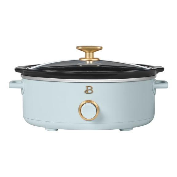 Beautiful 2.5 Qt Dip and Serve Manual Slow Cooker, Hydrangea by Drew Barrymore