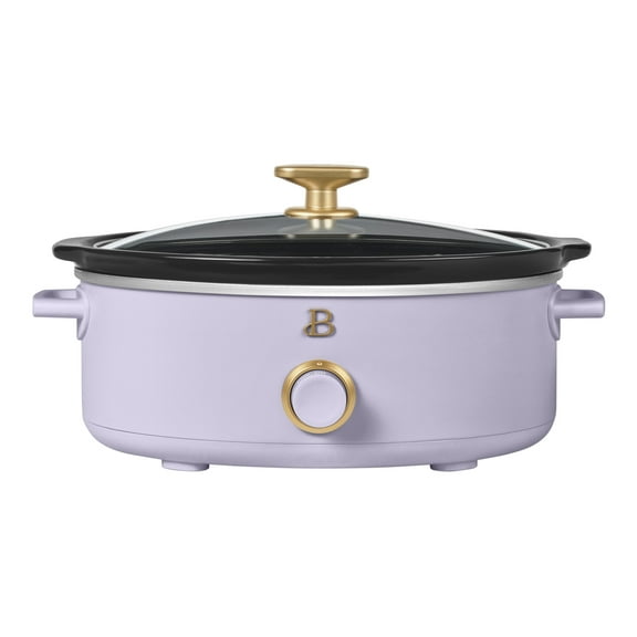 Beautiful 2.5 Qt Dip and Serve Manual Slow Cooker, Lavender by Drew Barrymore