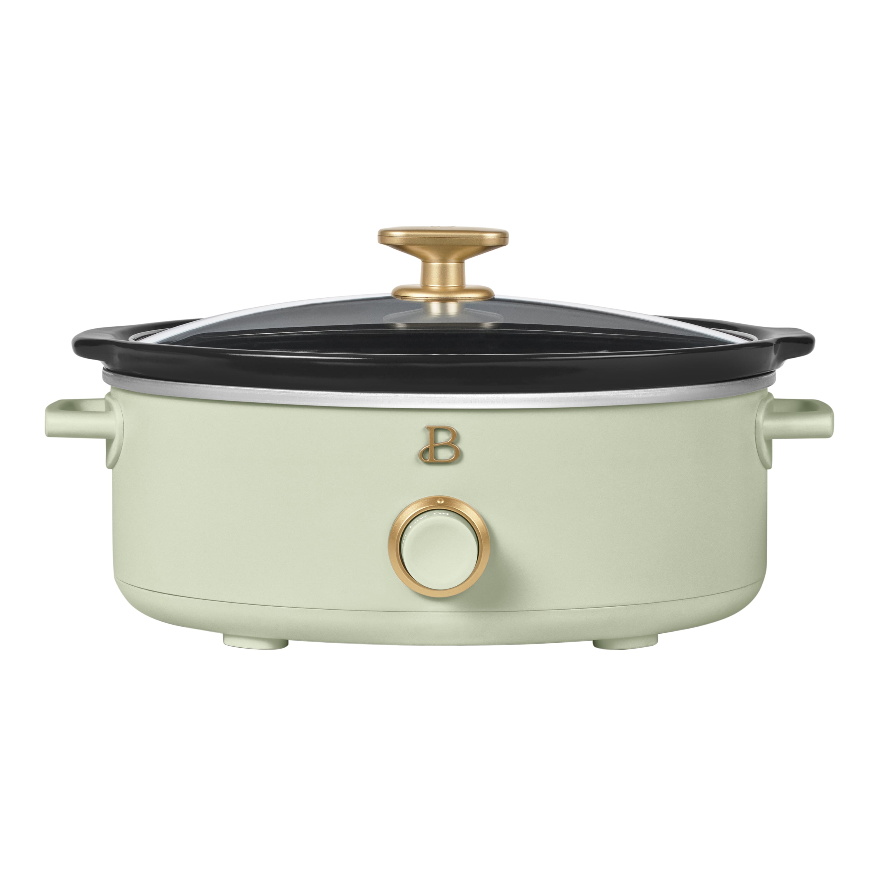 Beautiful 2.5 Qt Dip and Serve Manual Slow Cooker, Sage Green by Drew Barrymore - Walmart.com