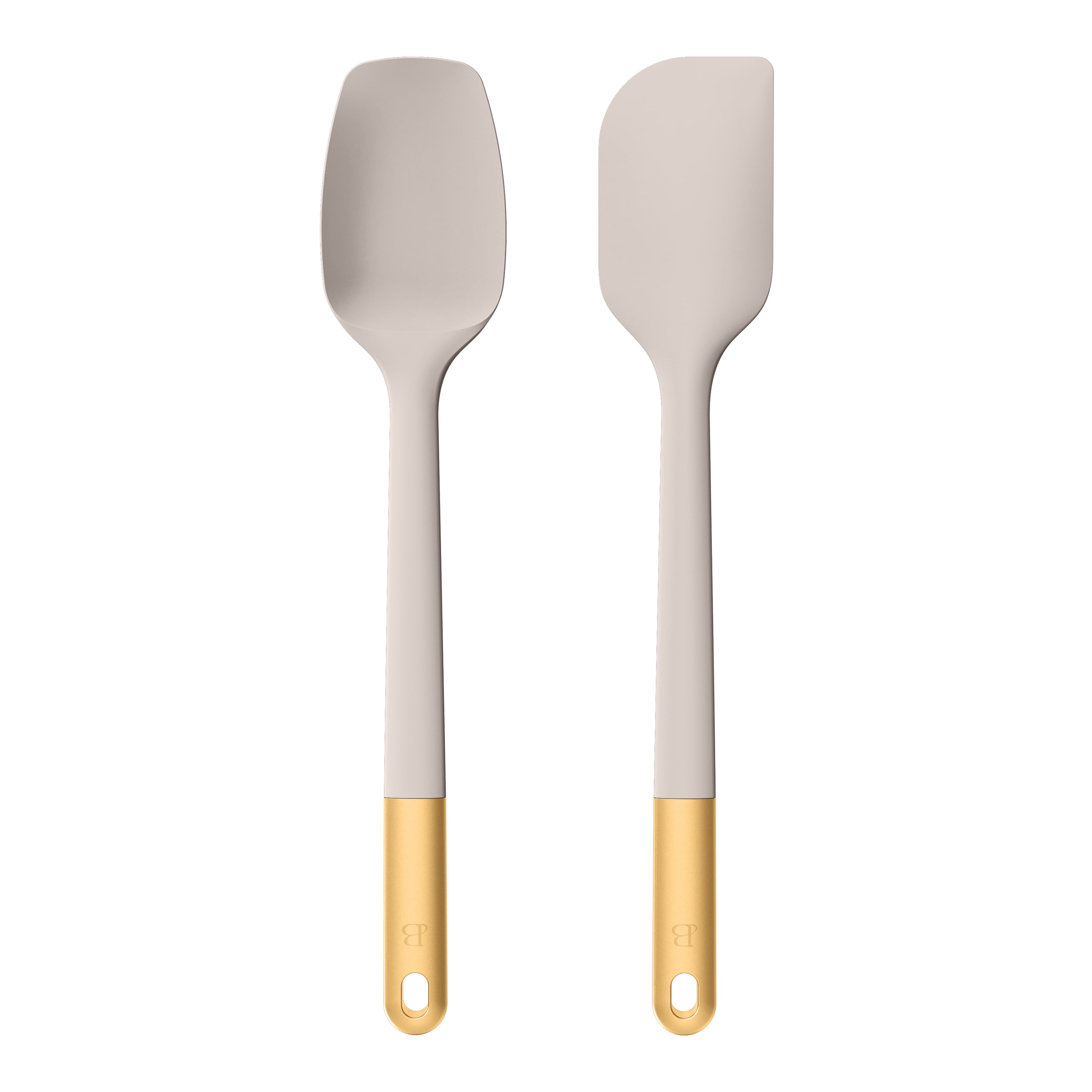 Beautiful 2-Piece Silicone Spatula Set, Porcini Taupe by Drew Barrymore - Walmart.com