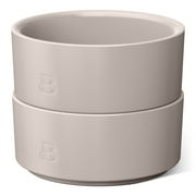 Beautiful 2-Piece Stoneware Ramekin Set, Porcini Taupe by Drew Barrymore