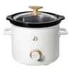 Beautiful 2 Qt Manual Slow Cooker, White Icing by Drew Barrymore