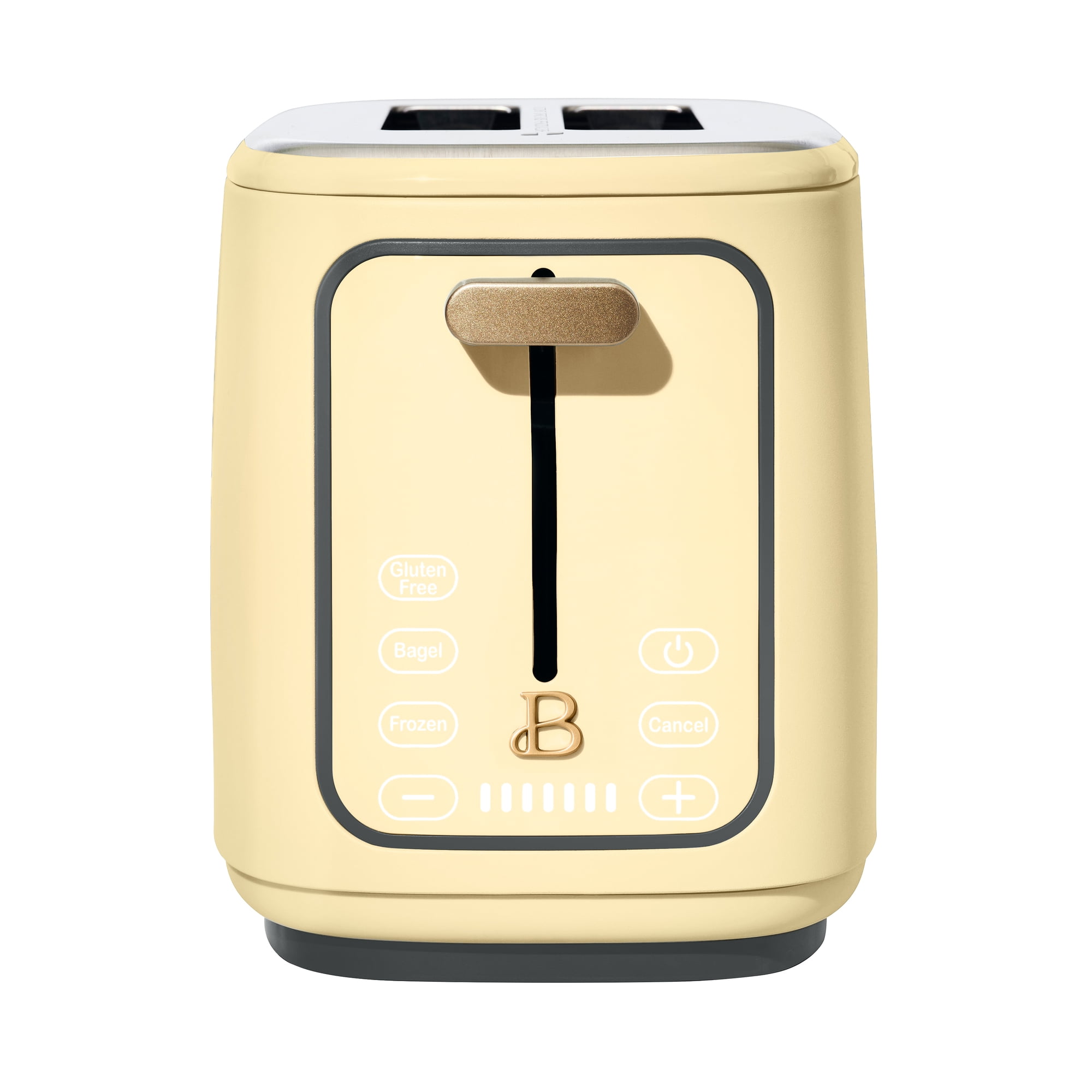 Beautiful 2 Slice Toaster with Touch-Activated Display, Buttercream by Drew Barrymore
