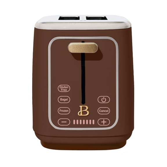 Beautiful 2-Slice Toaster with Touch-Activated Display, Chocolate by Drew Barrymore