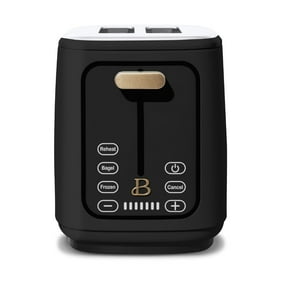 Beautiful 2 Slice Toaster with Touch-Activated Display, Black Sesame by Drew Barrymore