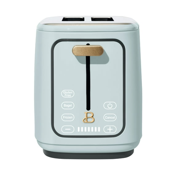 Beautiful 2 Slice Toaster with Touch-Activated Display, Hydrangea by Drew Barrymore