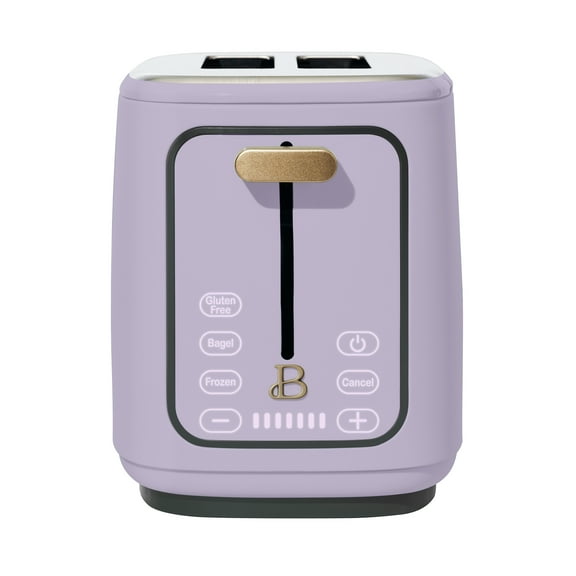 Beautiful 2 Slice Toaster with Touch-Activated Display, Lavender by Drew Barrymore