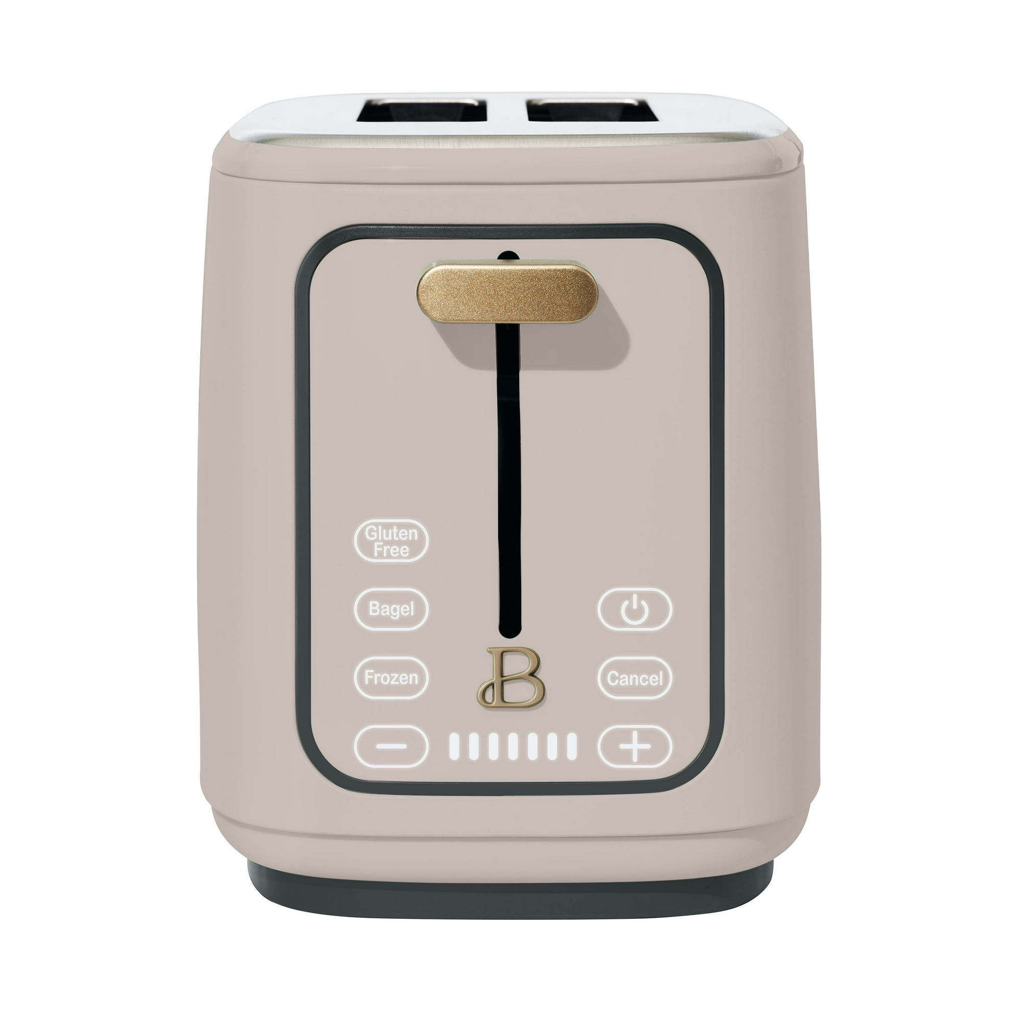 Beautiful 2 Slice Toaster with Touch-Activated Display, Porcini Taupe by Drew Barrymore