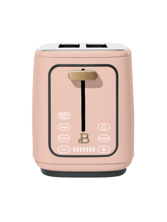 2 Slice Toaster with Touch-Activated Display, Rose by Drew Barrymore