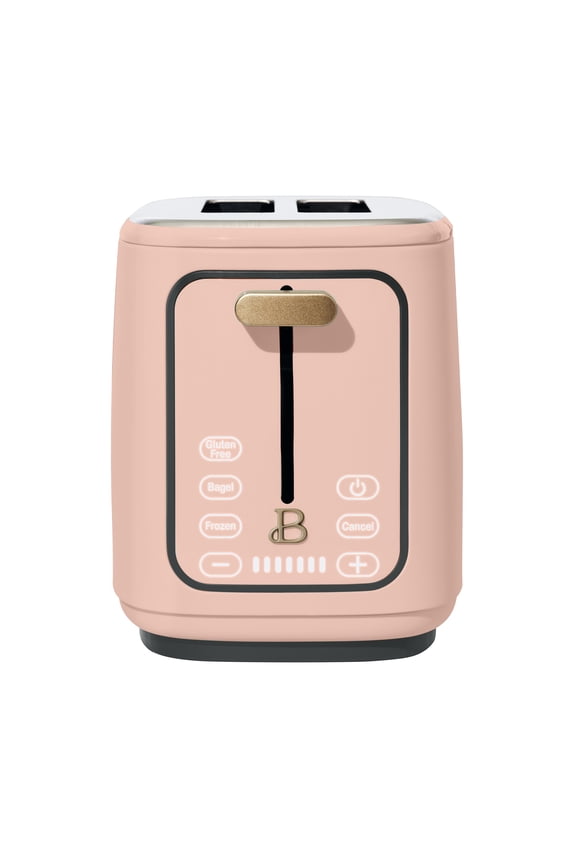 2 Slice Toaster with Touch-Activated Display, Rose by Drew Barrymore