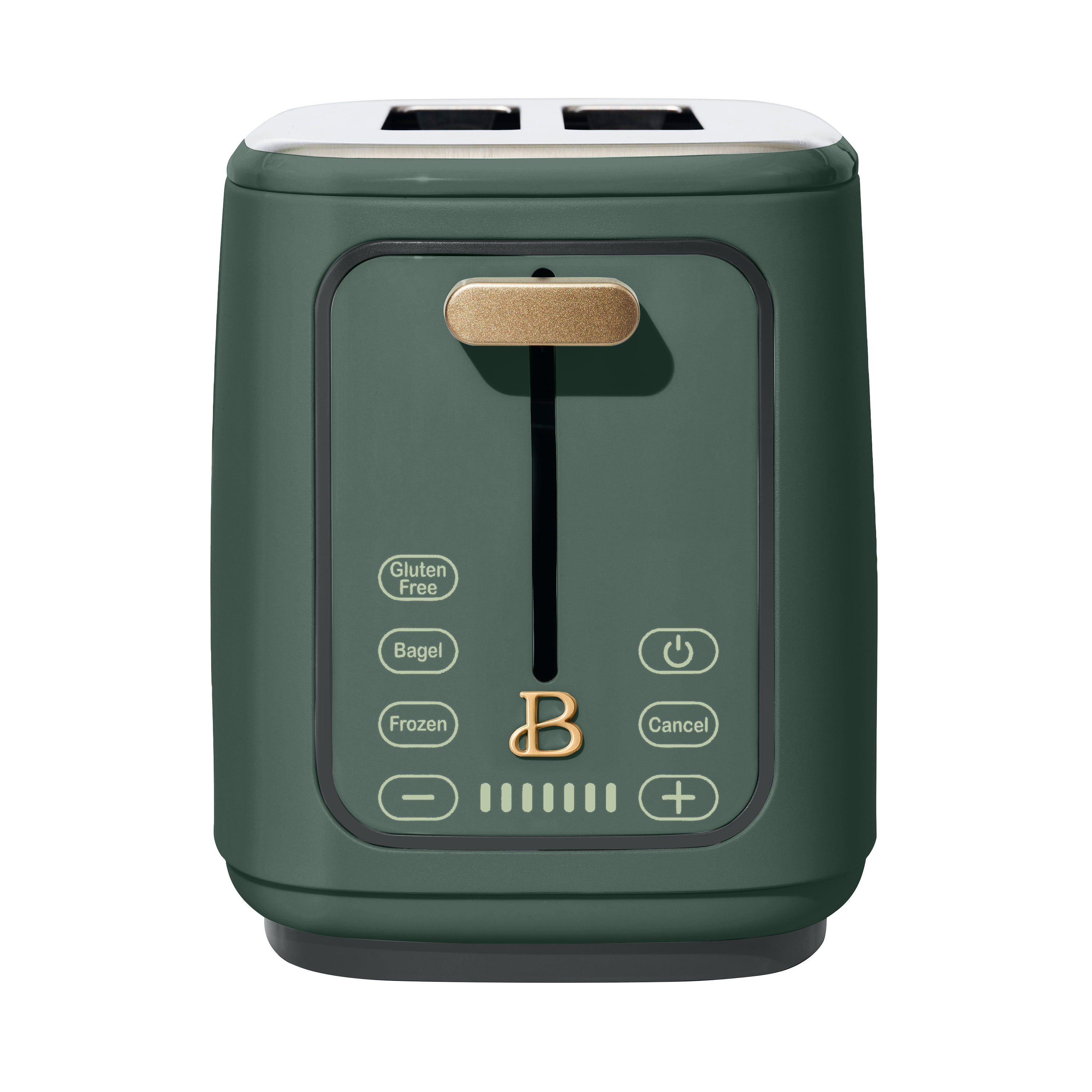 Beautiful 2 Slice Toaster with Touch-Activated Display, Thyme Green by Drew Barrymore - Walmart.com