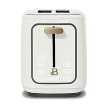 Beautiful 2 Slice Toaster with Touch-Activated Display, White Icing by Drew Barrymore
