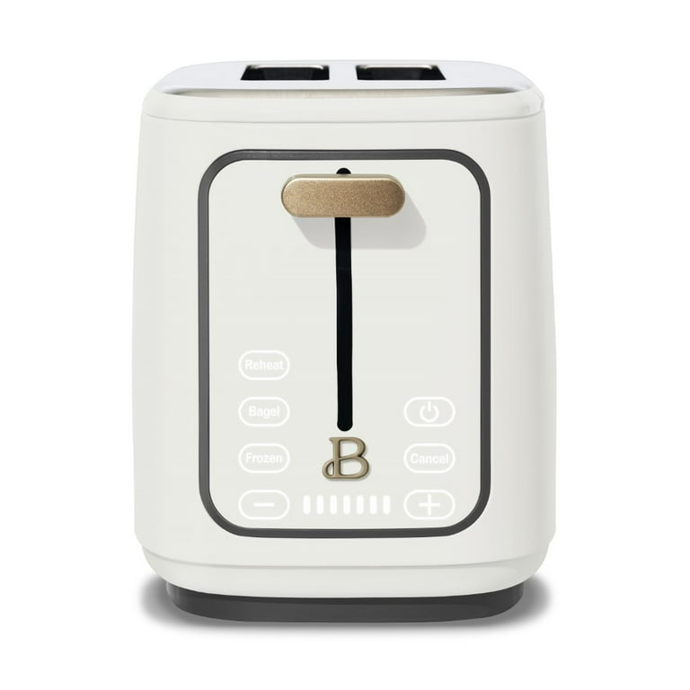 Beautiful 2-Slice Toaster with Touch-Activated Display, White Icing by Drew  Barrymore