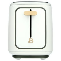 Beautiful 2 Slice Toaster with Touch-Activated Display, White Icing by Drew Barrymore