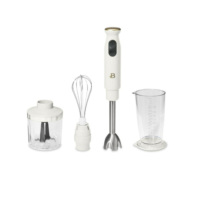  Beautiful Immersion Blender with 500ml Chopper and 700ml  Measuring Cup, by Drew Barrymore (Cornflower Blue): Home & Kitchen