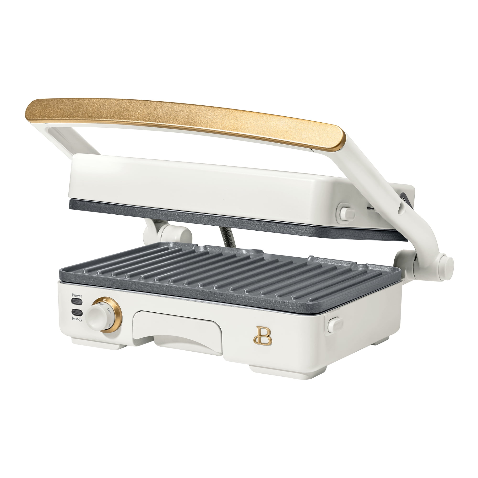 Beautiful 2-in-1 Panini Press & Grill, White Icing by Drew Barrymore - Walmart.com