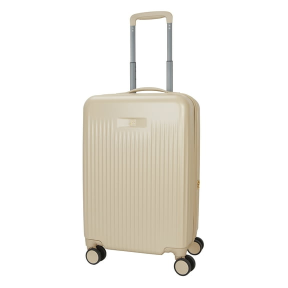 Beautiful 20-inch Carry-On Expandable Hardside Upright Luggage by Drew Barrymore, Porcini Taupe