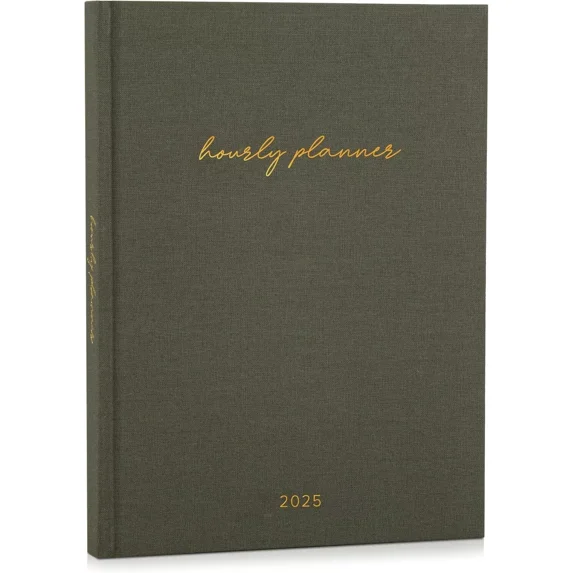 Beautiful 2025 Appointment Book Planner - Sturdy Linen Daily Planner & Weekly Ca