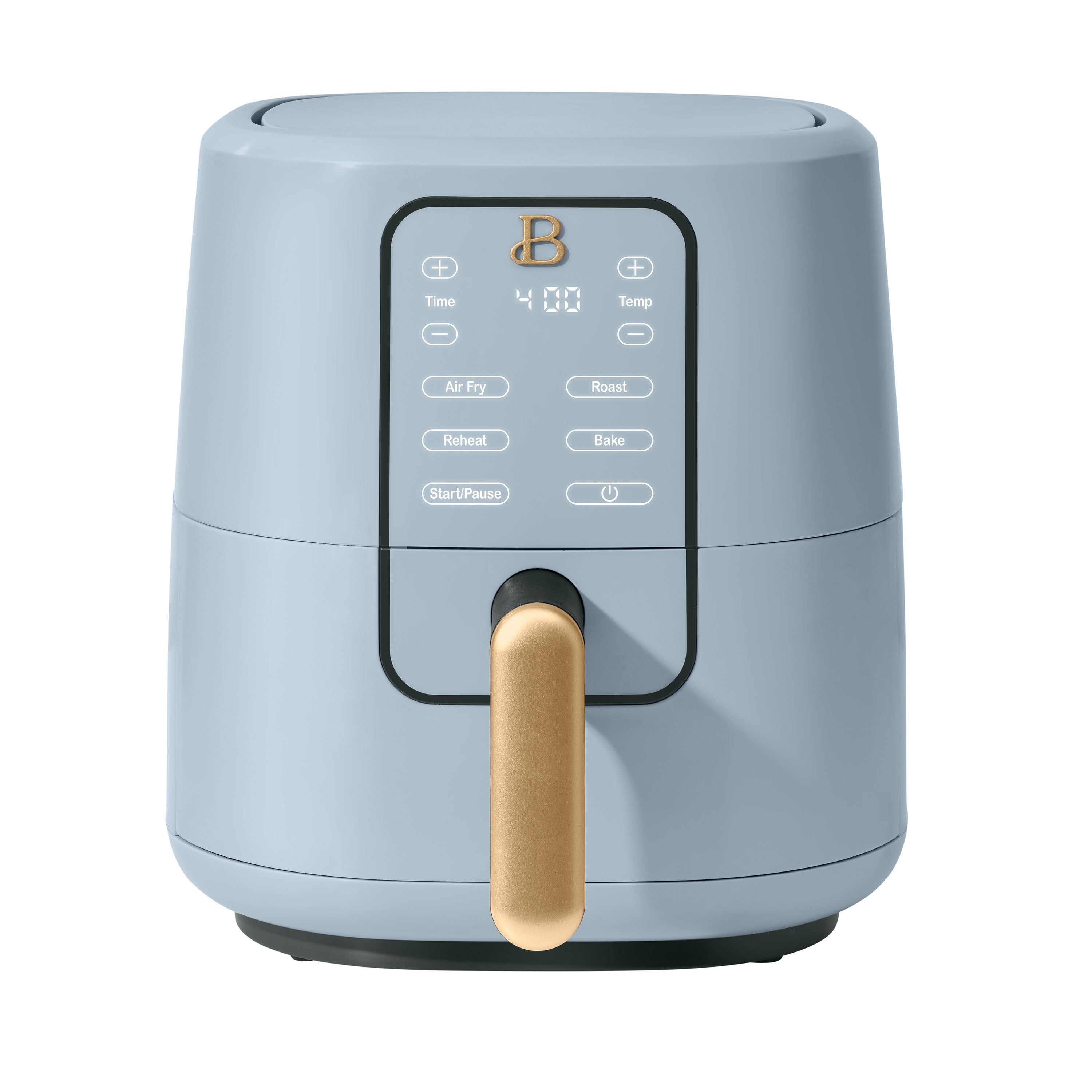 Beautiful 3 Qt Air Fryer with TurboCrisp Technology, EverGood Ceramic Nonstick Coating, Cornflower Blue by Drew Barrymore