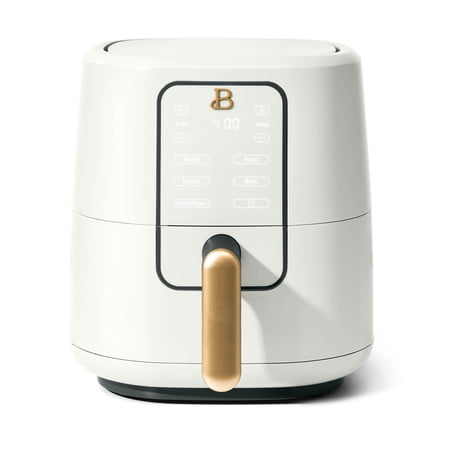Beautiful 3 Qt Air Fryer with TurboCrisp Technology, EverGood Ceramic Nonstick Coating, White Icing by Drew Barrymore