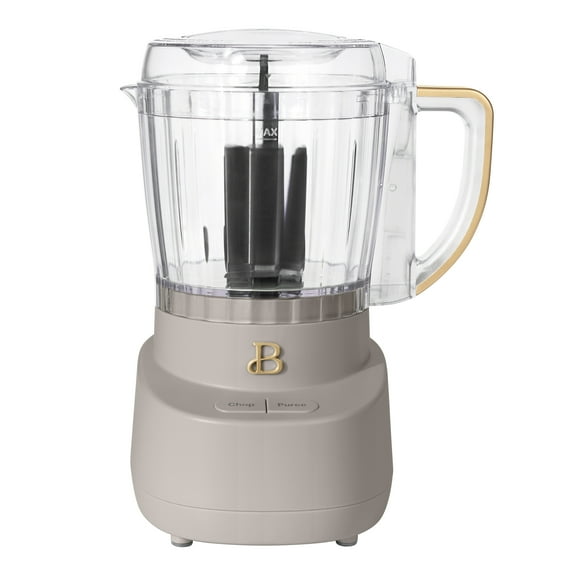 Beautiful 3-Cup Food Chopper, Porcini Taupe by Drew Barrymore