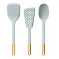 thumbnail image 1 of Beautiful 3-Piece Silicone Kitchen Utensil Tool Set, Hydrangea by Drew Barrymore, 1 of 7