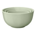 thumbnail image 1 of Beautiful 3-Piece Stoneware Nesting Mixing Bowl Set,Sage Green by Drew Barrymore, 1 of 8