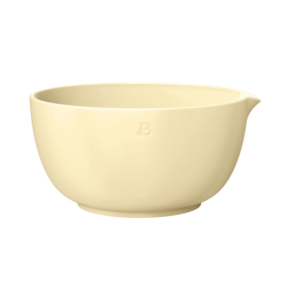 Beautiful 3 QT Stoneware Batter Mixing Bowl, Buttercream by Drew Barrymore