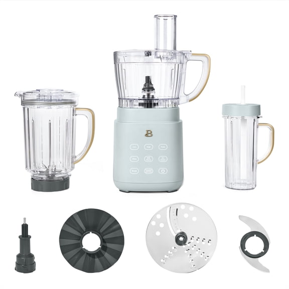 Beautiful 3-in-1 Kitchen System, Blender, Food Processor & Personal Blender, Hydrangea by Drew Barrymore