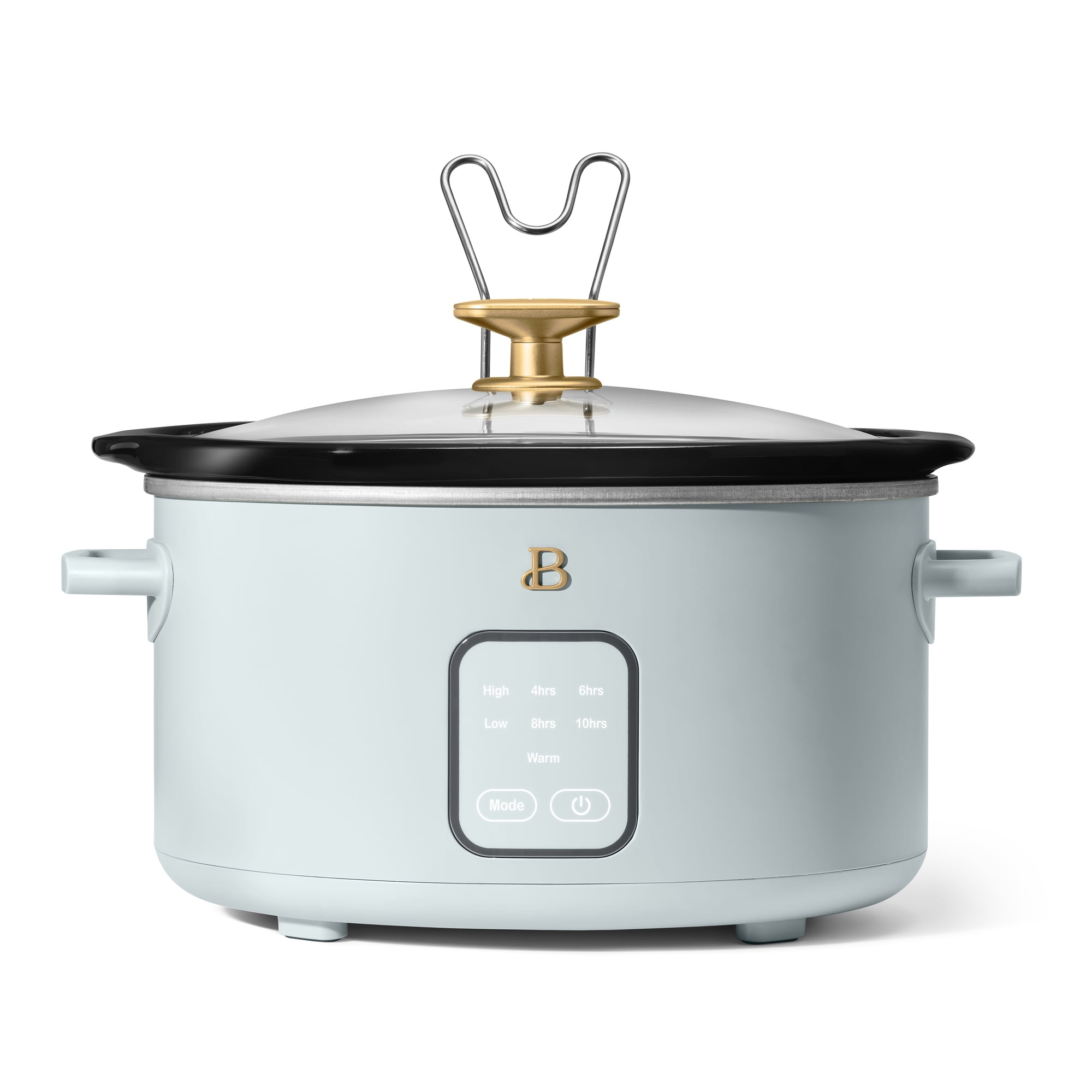 Beautiful 4 Qt Slow Cooker with Touch-Activated Display, Hydrangea by Drew Barrymore