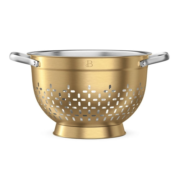 Beautiful 4.5 QT Stainless Steel Colander by Drew Barrymore