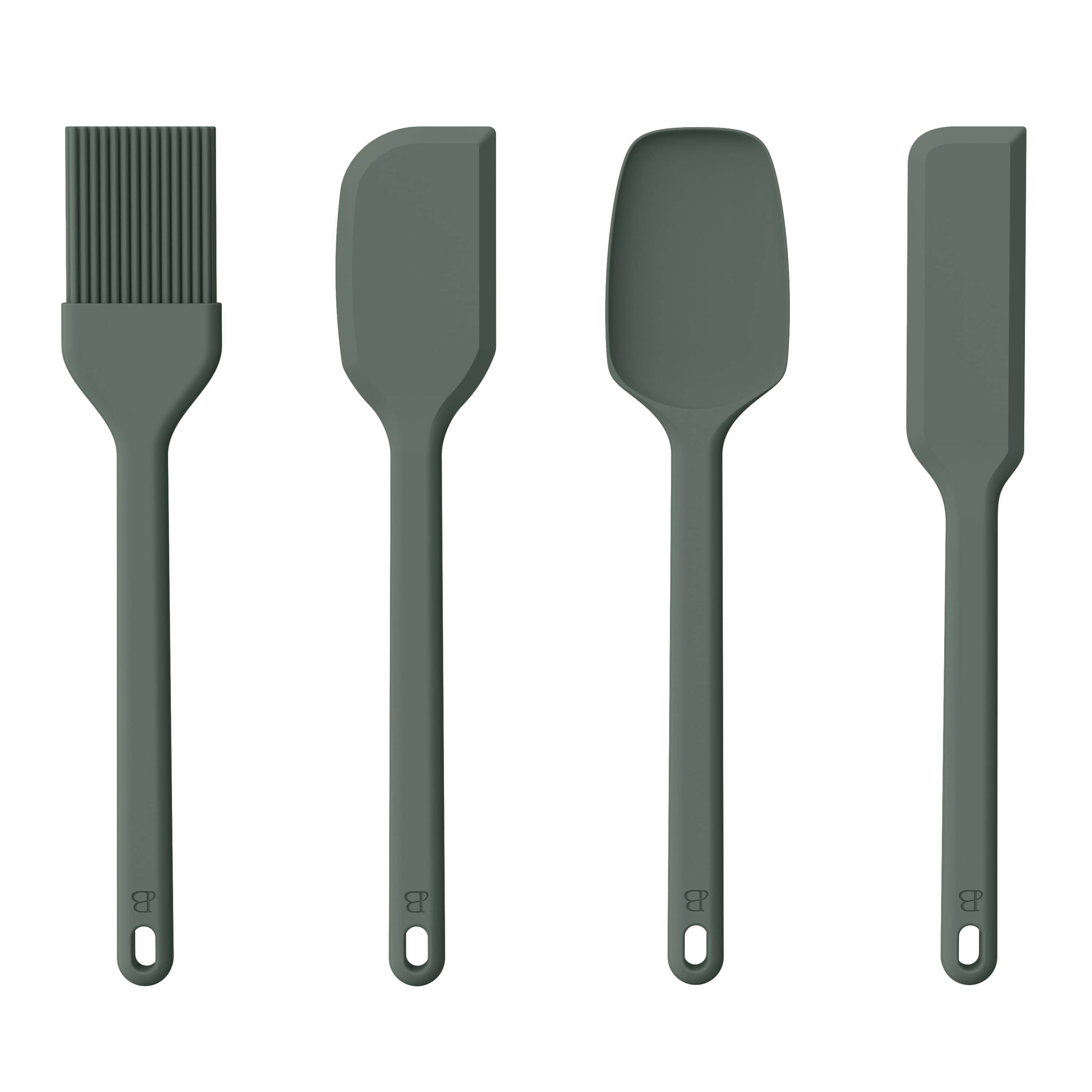 Beautiful 4-Piece Silicone Mini Kitchen Utensil Set, Thyme by Drew Barrymore