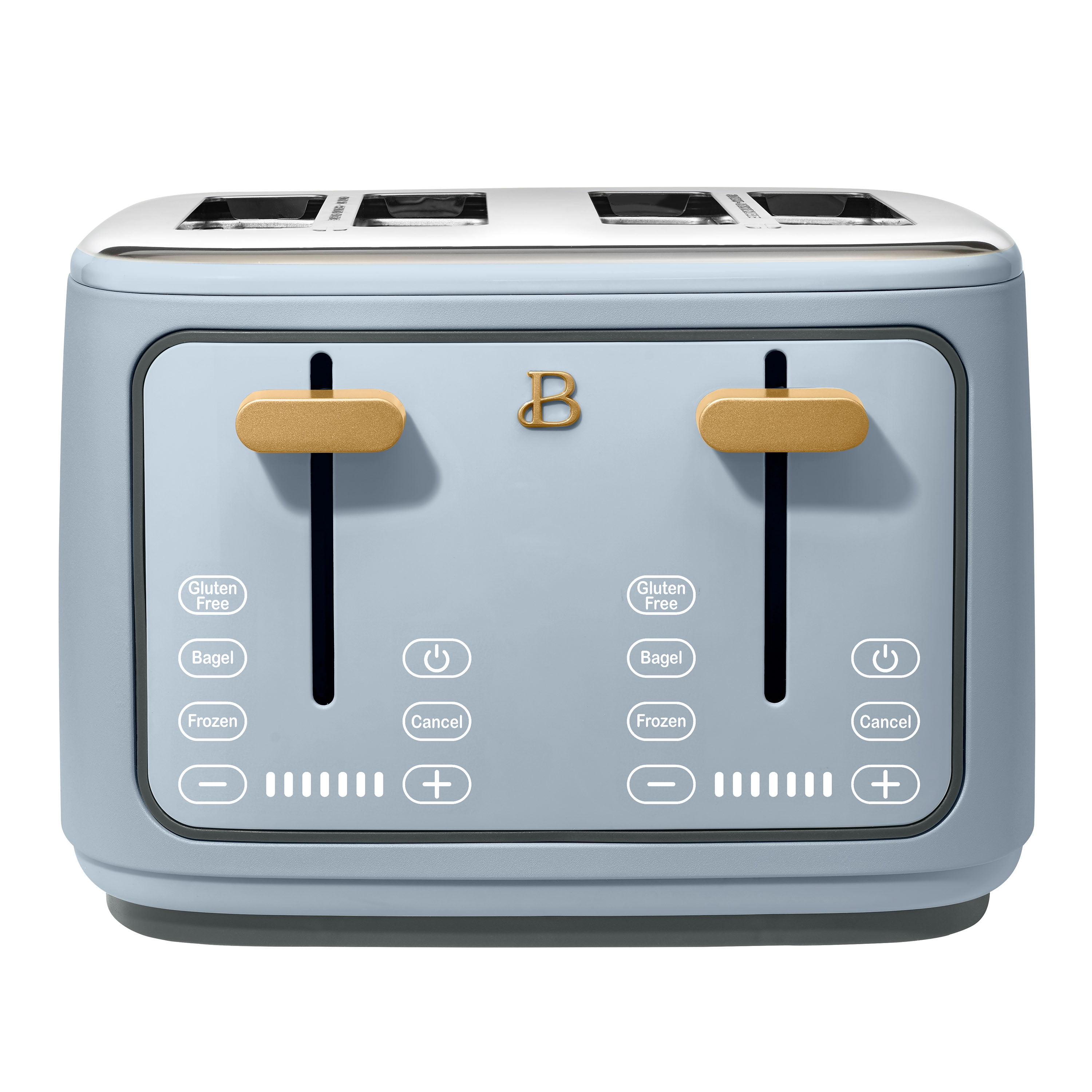 Beautiful 4-Slice Toaster with Touch-Activated Display, Cornflower