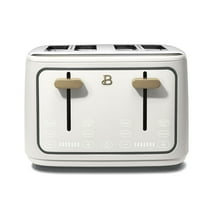 Beautiful 4-Slice Toaster with Touch-Activated Display, White Icing by Drew Barrymore