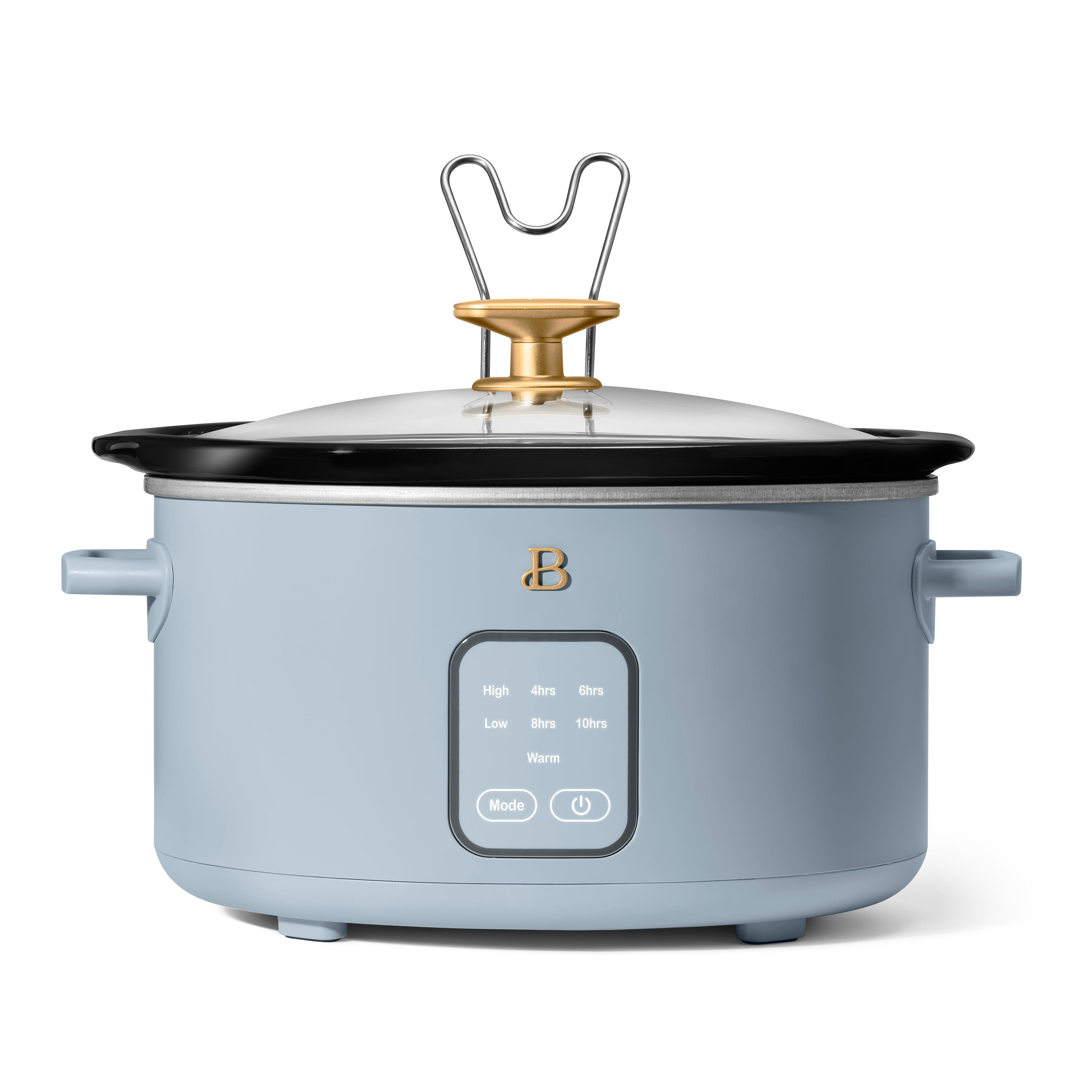 Beautiful 4Qt Slow Cooker with Touch-Activated Display, Cornflower Blue by Drew Barrymore - Walmart.com