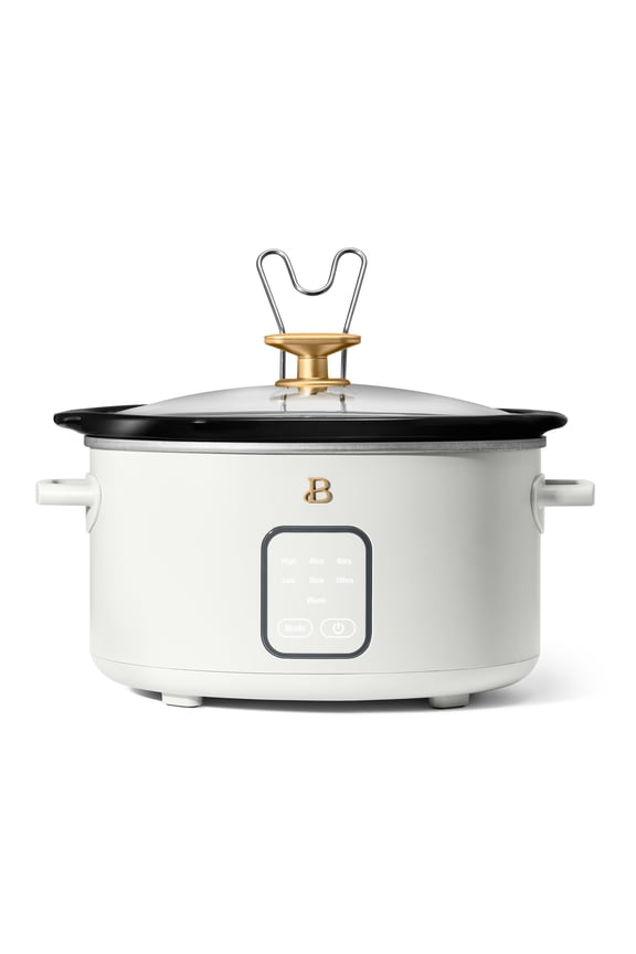 4Qt Slow Cooker with Touch-Activated Display, White Icing by Drew Barrymore
