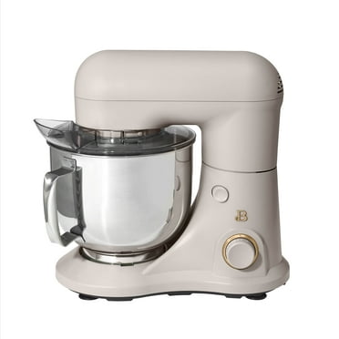Beautiful 5.3 Qt Stand Mixer, Lightweight & Powerful with Tilt-Head, Porcini Taupe by Drew Barrymore