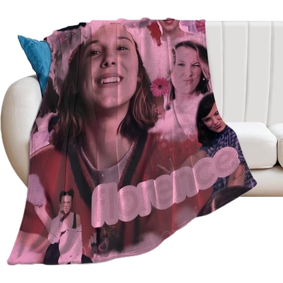 Beautiful #5 Millie Bobby Brown Blanket Ultra Soft Flannel Fleece Blanket Stylish Bedroom Living Room Sofa Warm Blanket All Season Use 30"*40"(76 * 100cm)