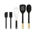 thumbnail interactive-video image 1 of Beautiful 5-Piece Kitchen Tool Set, Black Sesame by Drew Barrymore, 1 of 12