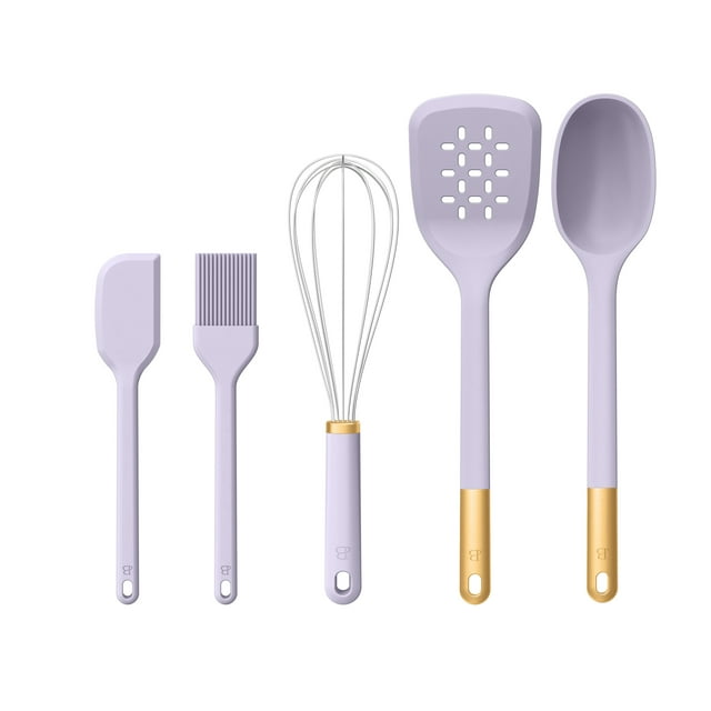 Beautiful 5-Piece Kitchen Tool Set, Lavender by Drew Barrymore