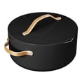 thumbnail image 1 of Beautiful 5 Quart Dutch Oven with Strainer Lid and EverGood Ceramic Nonstick Coating, Black Sesame by Drew Barrymore, 1 of 7