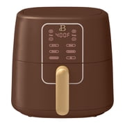 Beautiful 6 Qt Air Fryer with TurboCrisp Technology, EverGood Ceramic Nonstick Coating, Chocolate by Drew Barrymore