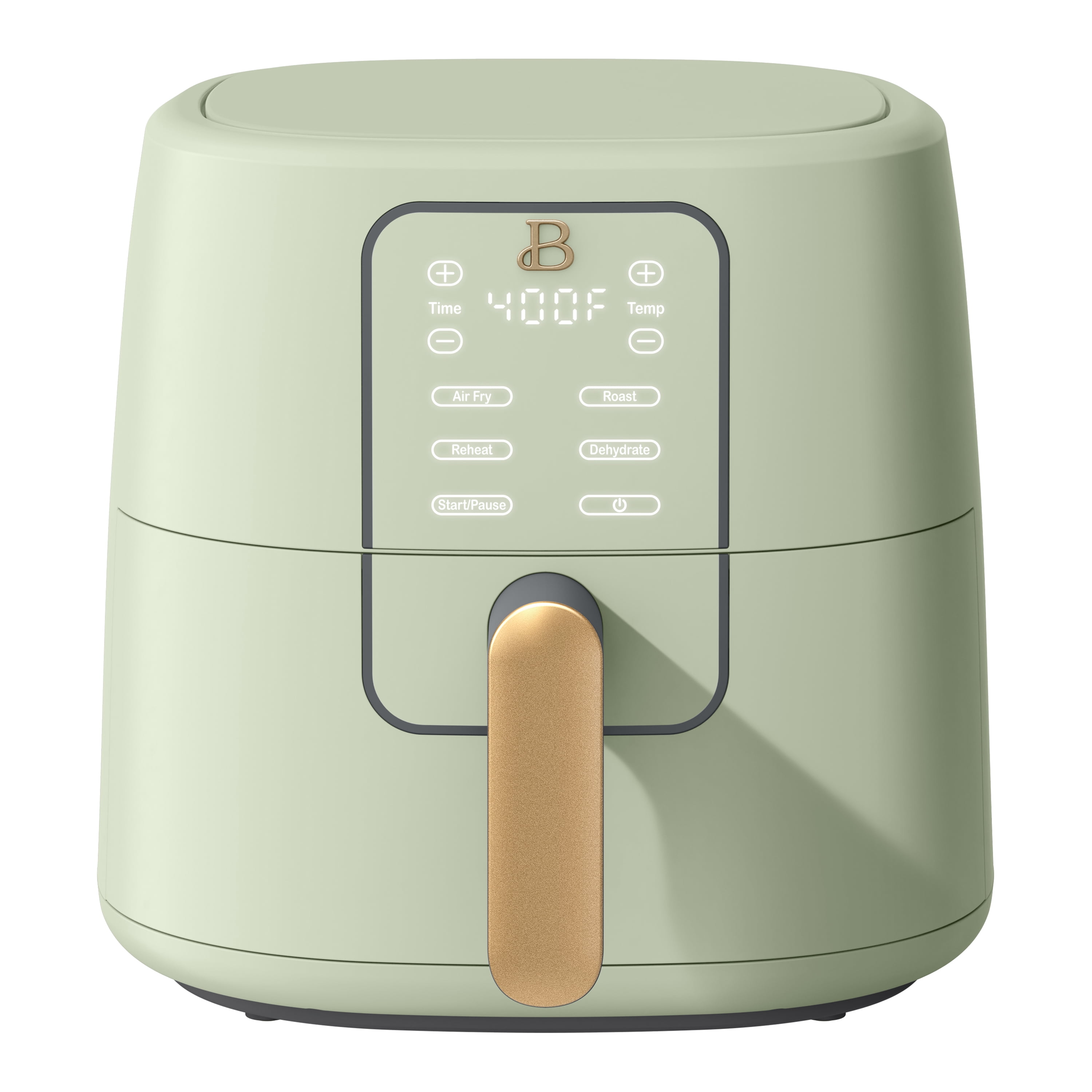 Beautiful 6 Qt Air Fryer with TurboCrisp Technology, EverGood Non-Toxic Ceramic Nonstick Coating, Sage Green by Drew Barrymore