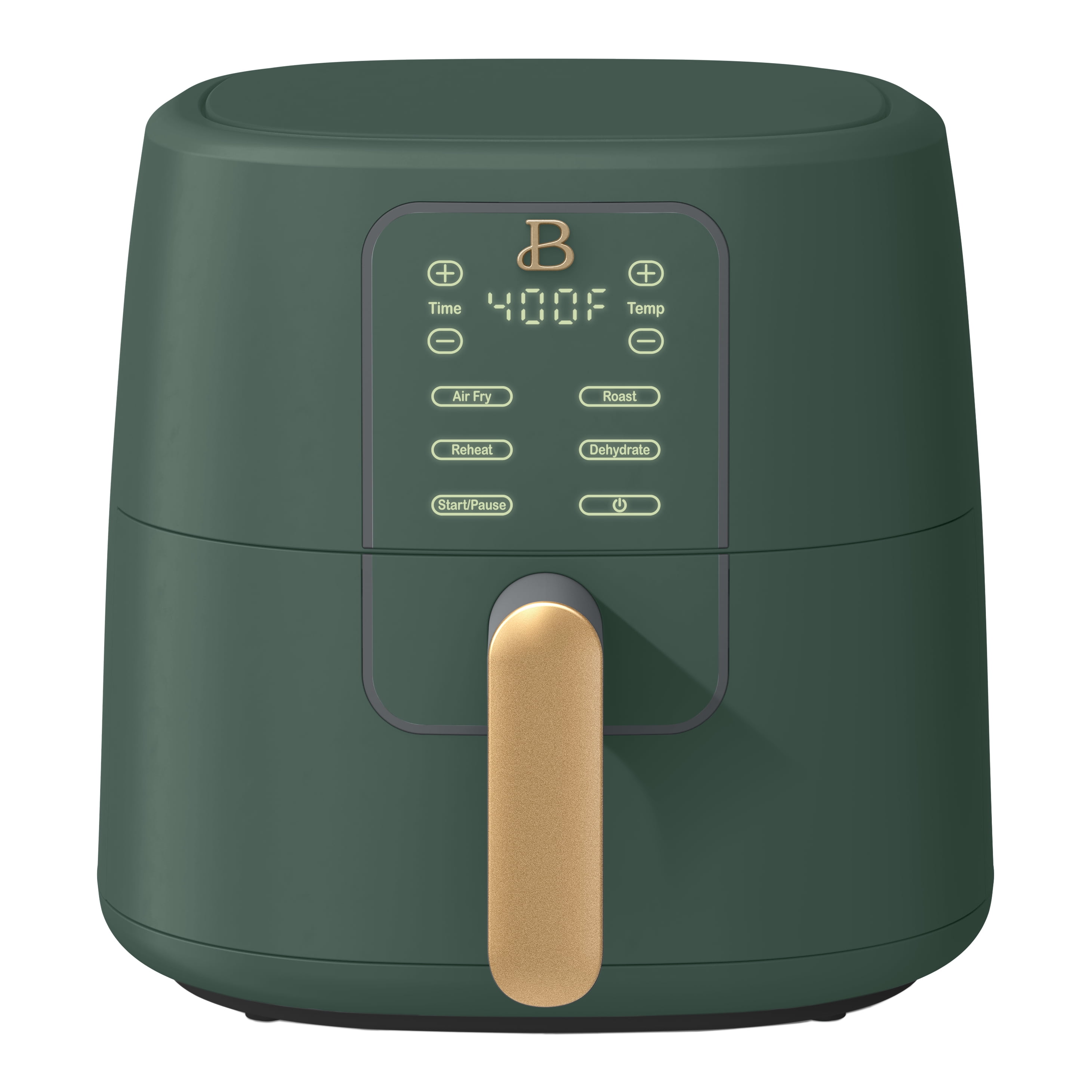 Beautiful 6qt Air Fryer with TurboCrisp Technology, EverGood Ceramic Nonstick Coating, Thyme Green by Drew Barrymore