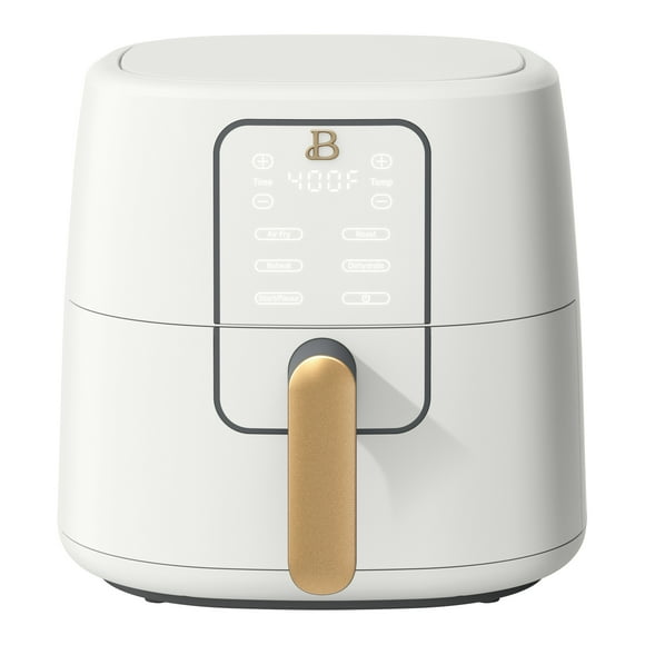 Beautiful 6qt Air Fryer with TurboCrisp Technology, EverGood Ceramic Nonstick Coating, White Icing by Drew Barrymore