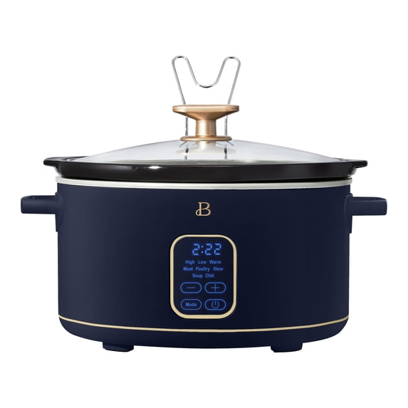 Beautiful 6 Qt Programmable Slow Cooker, Starry Night and Buttercream by Drew Barrymore